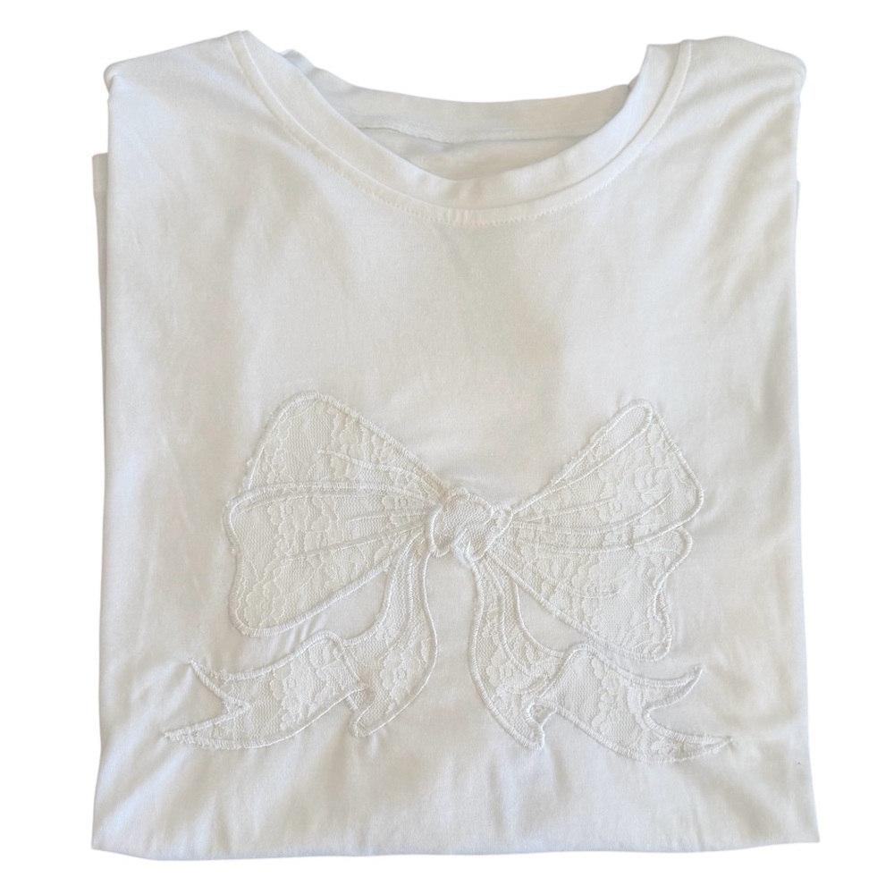 Dazy Oversized Chic Bow Tee NWT - Picture 4 of 11